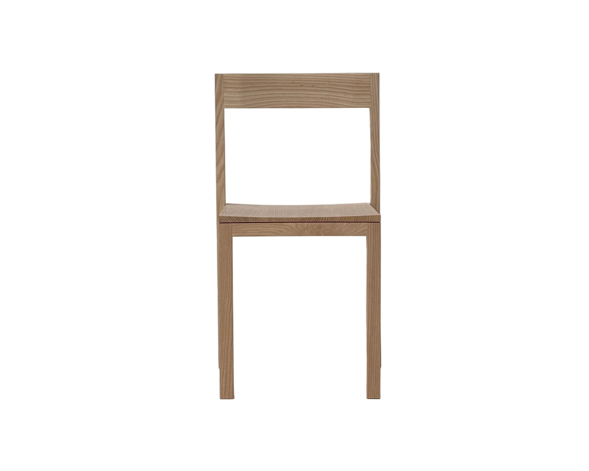 Chair 01 in ash, front view