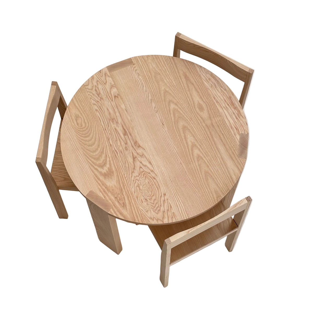 Round Table 01 in ash, top view